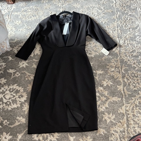 NWT Black Halo black sheath dress Neiman Marcus size 6 - Picture 9 of 11